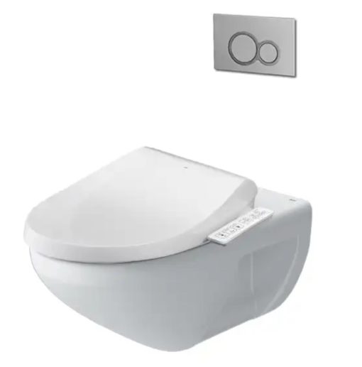 bồn cầu + nắp rửa điện tử AC-23P+CW-H18VN/BW1