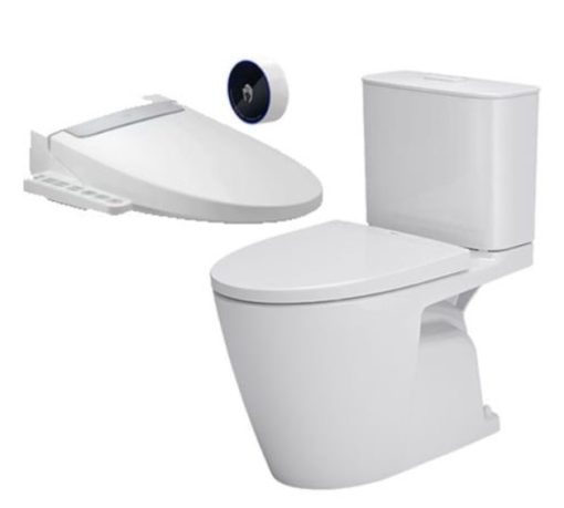 bồn cầu + nắp rửa điện tử ACT-602+CW-H20VN/BW1