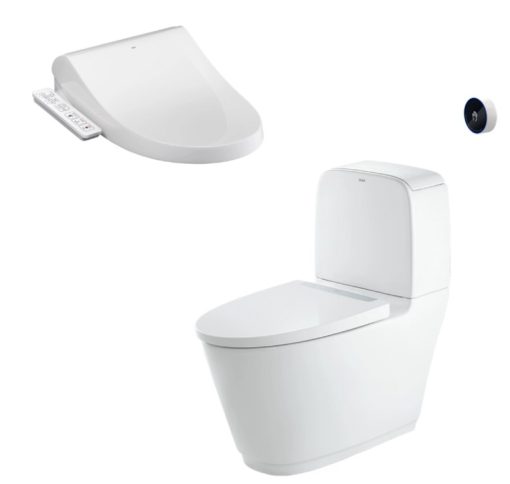 bồn cầu + nắp rửa điện tử ACT-832+CW-H18VN/BW1