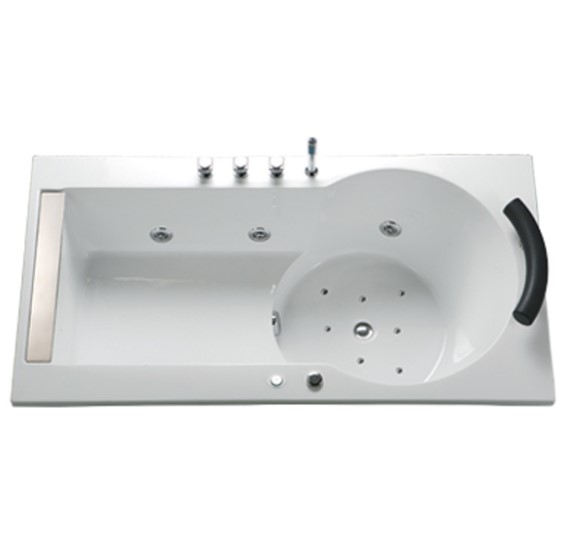 Bồn tắm massage hơi xây không chân-không yếm MT211L(R)AS 1 MT211LRAS